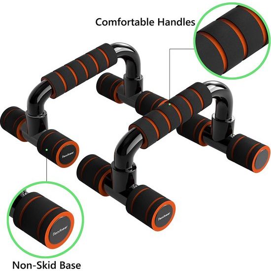 Push Up Stand Bars push-ups (oranje