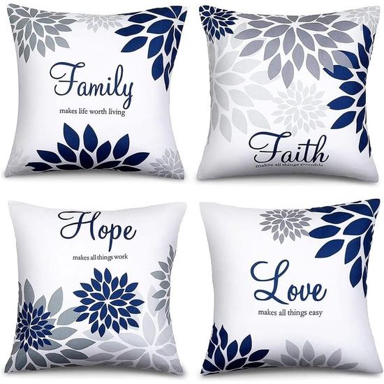 4 stuks vierkante afdekkingen 40 x 40 cm (16 x 16 inch),