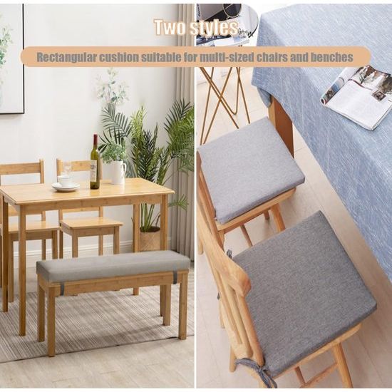 ankkussen, comfortabel, wasbaar, antislip, voor tuinbank, schommel, terras, eettafel, bank, binnen, vele kleuren en maten (80 x 30 x 5 cm, donkergrijsgroen)