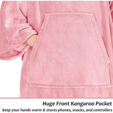 Catalonia Classy Draagbare deken met mouwen, cadeau voor volwassenen vrouwen mannen, extra zachte warme knuffelige micro-pluche lichte fleece knuffelige lichaamsdeken, tv-wrap sprei deken met tas