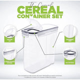 oorraaddozen (set 6), BPA-vrije kunststof, luchtdichte opbergdoos, opbergdoos, levensmiddelen, voorraadpotten voor het bewaren van pasta, muesli, meel, rijst en voor voer huisdieren