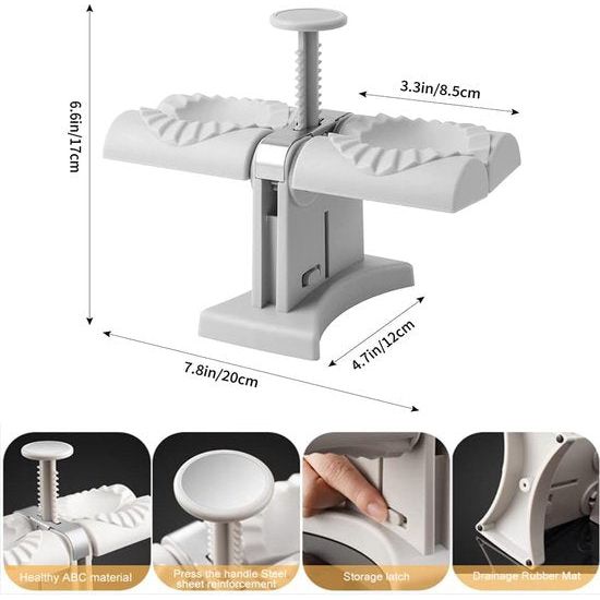 Ravioli Former Dumpling Maker Automatische Empanada Pierogi Maker, deegzakvormer, ravioli mal voor thuis, keukenaccessoires. Automatische Empanada Pierogi Maker, deegzakvormer, ravioli mal voor thuis, keukenaccessoires.