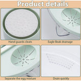 6-in-1 groentesnijder, uiensnijder, groenteschaaf, fruitsnijder, groentesnijder, handmatig, bloksnijder met 6 verwisselbare messen voor wortel, komkommer, aardappel, pompoen, courgette