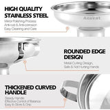 Roestvrijstalen inmaaktrechter met handvat voor brede en normale glazen en weckpotten, brede hals voor vloeibare en droge ingrediënten, grote vaste stoffen, olie, bonen en jam
