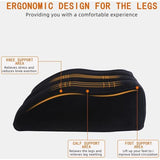 Venussen, opblaasbaar beenkussen, aderkussen voor de benen, comfortabel en draagbaar, bevordert de bloedsomloop, vermindert zwellingen, beenkussen, hoge positie (zwart)