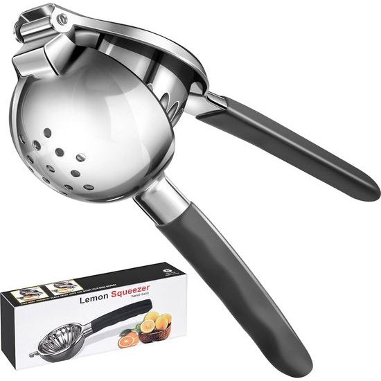 Citruspers van roestvrij staal, handmatige citruspers, roestvrij staal, robuust, voor limonade, cocktails, bars, vaatwasmachinebestendig