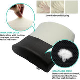 Premium geheugenschuim rugkussen lendenkussen voor bureaustoel en autostoel - 3D mesh lendenwervelkolom steunkussen, rugsteun voor auto, kantoor en thuis (zwart)