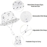 Zonnehoed voor baby's, ademend, zomerhoed, vissershoed, uv-bescherming, uniseks pet met verstelbare bandjes