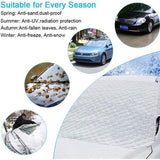 DIAOCARE Voorruitafdekking voorruitafdekking vorstafdekking, winterafdekking, magnetische anti-sneeuw, windvorst,