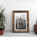 Rustieke fotolijst A4 (21 x 29,7 cm) set van 2, wand- en tafelfotolijst, bruin