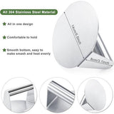 Burgerpers 5,5 inch ronde Smash Burger Smasher roestvrij stalen hamburgerpers roestvrij staal hamburgerbel Patty Hamburgerpers grillaccessoires grillpers voor platte topgrill, eenvoudige