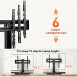 TV-beugel,400 mm l x 260 mm b x 8 mm h