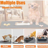 voerbakmat voor honden, hoogwaardige antislip hondenbak, 60 x 40 cm, super absorberend, sneldrogend, voermatten voor huisdieren, voermat voor katten, voermat voor katten (zwart)