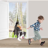 Vliegengaas, balkondeur, zonder boren, 70 x 200 cm, wit, vliegengaas, deur, magnetisch, insectenbescherming, deur, vliegengaas, deur, magneetgordijn voor balkondeur, schuifdeur, terrasdeur