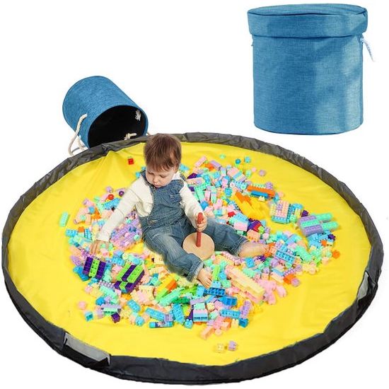 Opruimzak voor kinderen, met trekkoord, speelgoed, opbergdoos met deksel, draaggreep, babyspeeldeken, kinderspeelgoed, opbergzak voor kinderkamer, outdoor, picknick