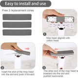 Desktop Reiniging Mini Mop met 3 reservekoppen Draagbare Squeeze Mop Handwasbare Desktop Reiniging Draagbare Opvouwbare Squeeze Mop Spons Mop voor ramen, vloer, muur, auto