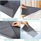 Set van 8 lades voor een organisatiesysteem in een kast, opvouwbare lade opbergdoos gemaakt van niet-geweven stof, ondergoedorganizer voor kledingkast om kleding, beha's, sokken, slipjes en stropdassen op te bergen.