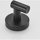 Handdoekhaak voor badkamer Enkele kapstok RVS Wandmontage Toilethoek Moderne haak voor keuken Matzwart Leekayer