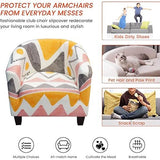 Armchair Protector, Elastic Armchair Throw, Plain Modern Club Chair, Stretch Armchair Cover, Universal Sofa Cover for Single Sofa, Club Chair, Cocktail Chair (Golden)