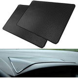 2 x Car Holder Non-Slip Mats (27 x 15 cm) PVC Mobile Phone Non-Slip Pad Car Mat Dashboard Sticky Pad Adhesive Mat for Mobile Phones Sunglasses Keys etc.