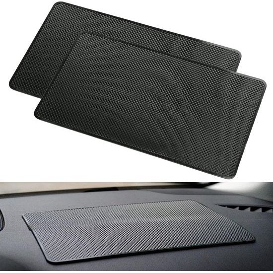 2 stuks antislipmat, antislipmat voor autodashboard, antislippads, siliconen fixeerkussen, wordt gebruikt voor autodecoraties, brillen, mobiele telefoons