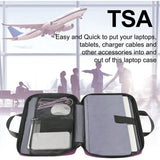 Laptoptas 15,6 inch, TSA-vriendelijke laptophoes 15/6, waterafstotende laptoptas met vakken en vakken, compatibel met notebook, cadeau voor vrouwen, paars