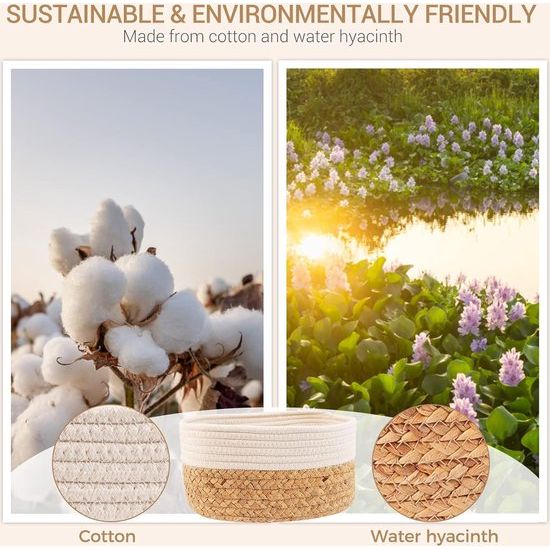 Opberger crèmewit Katoen