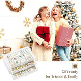 Acryl Sieraden Organizer Sieradendoos voor Dames Doorzichtige Sieradenopslag Sieradendoos Sieradendoos met 3 Laden voor Oorbellen, Ringen, Armbanden -Wit