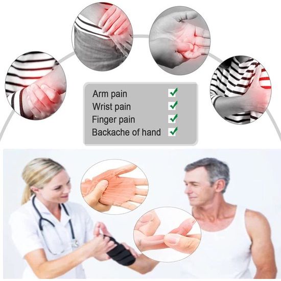 2023 Finger Extensor Exerciser, handtrainer vingertrainer, set van 2 verstelbare handtrainer onderarmtrainer, siliconen gripvingertrainer voor verbetering van de functie en beweging van de vingers