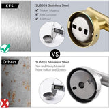 Handdoekhaak Goud Kapstokhaak RVS SUS 304 Wandhaak Garderobehaak Kledinghaak 4 Stuks Geborsteld Goud