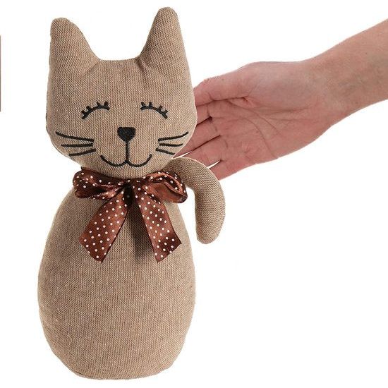 Deurstopper, zware deurhouder, schattig kattendesign, functioneel woonaccessoire, stopper voor ramen en deuren, optimaal bij doorgang (1 stuk - kat Chelly)