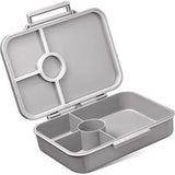 BIA Bento Box Voor Kinderen, 100% lekvrij en BPA-vrij, extreem robuust, lunchbox, ideaal voor kinderopvang en school (grijs, regenboog)