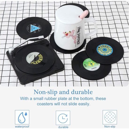 achterkant van de onderzetter is voorzien van antislip rubber,