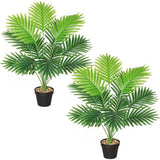 Kunstplanten, groot areca, kunstpalm, 68 cm hoog, 12 takken in pot, kunstmatige plant, tropisch, Hawaï, groen, nepplant, Real Touch planten, kunstbloem, decoratie, kantoorplant, groene plant,
