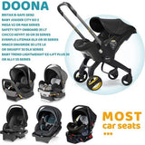 Universele regenhoes voor babyzitje (bijv. Maxi-Cosi/Cybex/Römer), afdekbare draagopening en luchtgaten, contactvenster, met zak, noodzakelijke bescherming voor baby's of huisdieren (lichtgrijs)