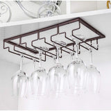 Wijnglashouder onder kast Glazen houder voor wijnglazen Glaswerk Hangend Metaal Wijnglasrek Brilopslag voor Keuken Bar Restaurant Wit