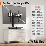 TV-beugel,400 mm l x 260 mm b x 8 mm h