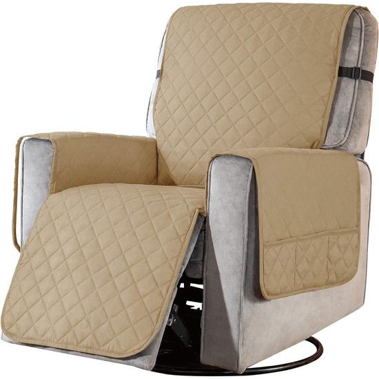 subrtex - Luxe fauteuilhoes, fauteuilbeschermer - stoelbeschermer, grote stoelbeschermer, wasbaar - Kaki, klein