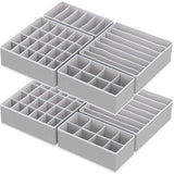 8 stuks lade-opbergsysteem, opvouwbare lade-organizer voor ondergoed, stoffen box, ondergoed-organizer voor het bewaren van beha's, sokken, ladeverdeler, thuis, slaapzaal, kledingkast