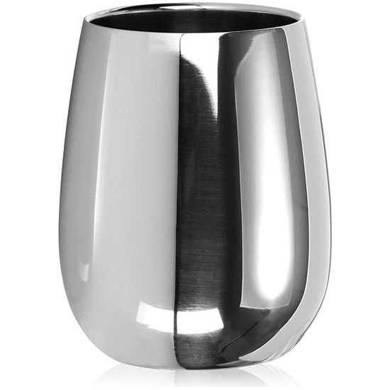 Drinkbeker van roestvrij staal 304 - hoogglans wijnbeker 200 ml - premium roestvrijstalen beker To Go - thermobeker dubbelwandig & BPA-vrij (1 stuk - 200 ml hoogglans)