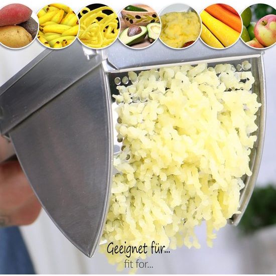 aardappelpers, roestvrij staal, lengte 30 cm