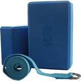 High Density Yoga Blokken Yoga D Ring Katoen Stretch Band Kleur: Blauw