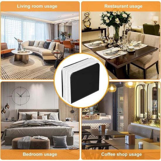 Servethouder voor tafelservettenhouder, metalen servetstandaard, vrijstaande tafelhanddoekdispenser, servetdispenser voor tafels, eten, keuken, werkblad, restaurant, picknick (vierkant)