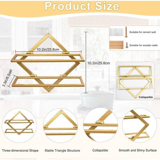 Wijnhouder van metaal voor wandmontage, opvouwbaar hangend wijnrek, organizer voor 2 flessen met sterke drank, flessenrek, wijnflessenrek voor thuis, keuken, bar, wanddecoratie