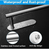 keukenrolhouder zonder boren met 2 zelfklevende haken, RVS houder voor Zewa keukenrol, keukenrolhouder voor wand en onder keukenkasten (zilver)