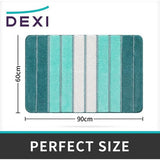 Badkamertapijt, antislipbadmat, 60 x 90 cm, badmat, absorberend, zacht, machinewasbaar voor badkamer, groen Badkamertapijt, antislipbadmat, 60 x 90 cm, badmat, absorberend, zacht, machinewasbaar voor badkamer, groen