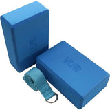 High Density Yoga Blokken Yoga D Ring Katoen Stretch Band Kleur: Blauw