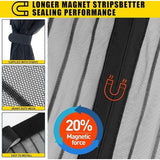 Vliegenhor Magnetische Deur, Balkondeur Insectenbescherming Vliegengordijn Magnetische Deur, Insectenbeschermingsgordijn Deur Patio Deur, Insectenhor Lamellengordijn Magnetisch Gordijn Zwart 80 x 200 cm