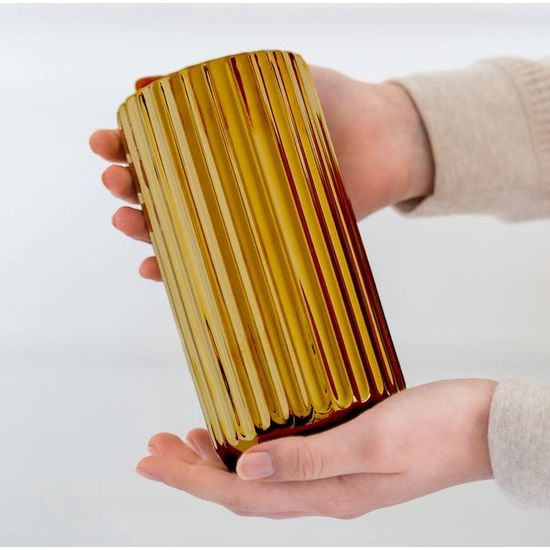 18 cm vaas keramiek Verona decoratie gouden bloemenvaas huisdecoratie, moderne woonkamer