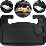 Autostuurbureau, zwarte draagbare stuurwieltafel, multifunctioneel stuurwielbureau, voedselstuurbureau, stuurwielcomputertafel voor de meeste voertuigen stuurwielen, 42 x 28 cm